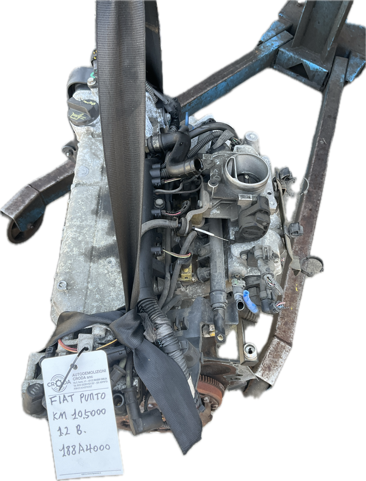 Motore modelli fiat 1.2 benzina tappo a vite codice 188A4000 105.000km con clima