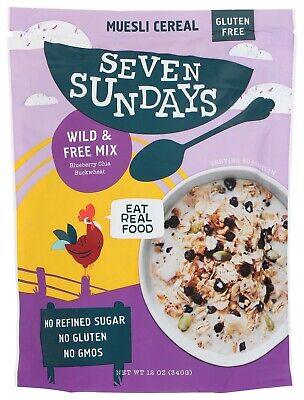 WILD & FREE MIX BLUEBERRY MUESLI CEREAL (PACK OF 6 x 12 OZ)--FREE SHIPPING!!!