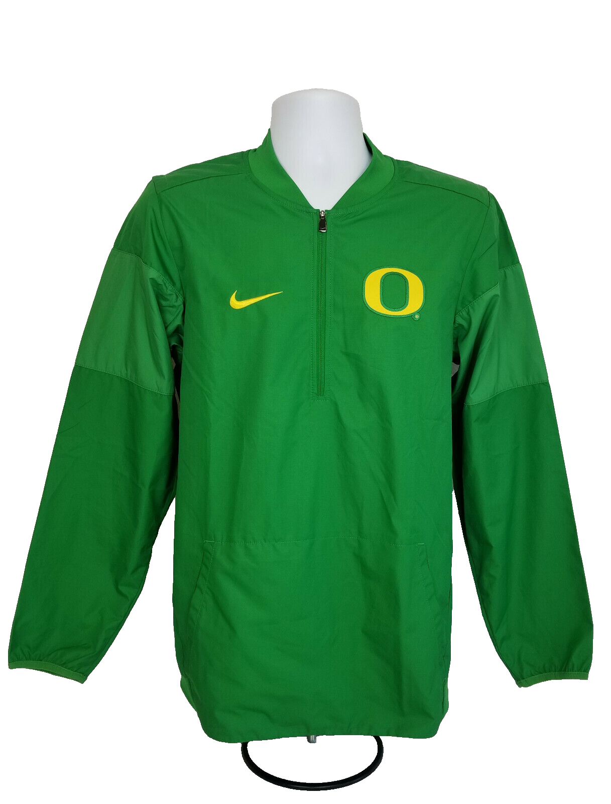 ナイキ DriFit USカレッジ OREGON DUCKS JKT US XL Men's Nike Black Oregon Ducks Coaches Half-Zip Short Sleeve