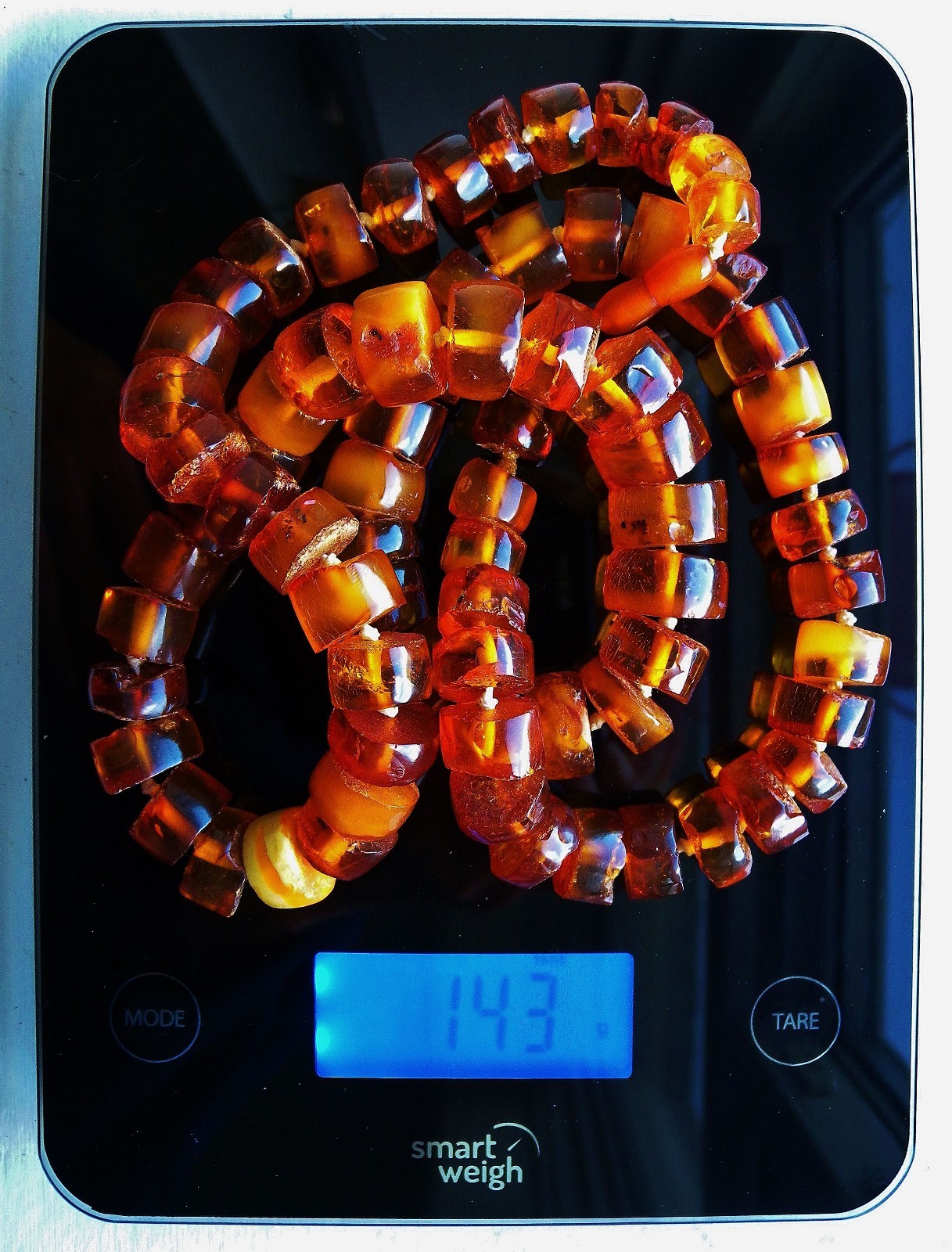 Vintage Genuine Baltic Amber Necklace...35 inches...144g / 5.1oz