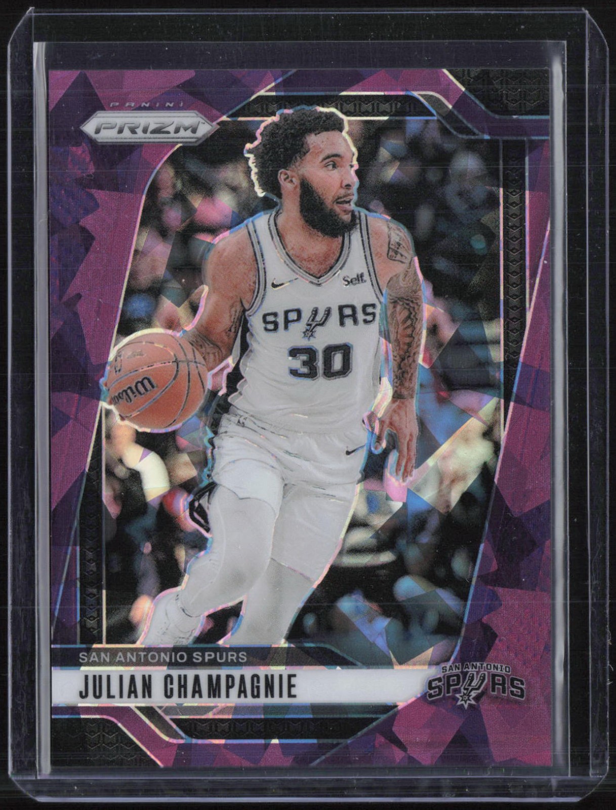 2024 Panini Prizm Purple Ice #158 Julian Champagnie 82/149