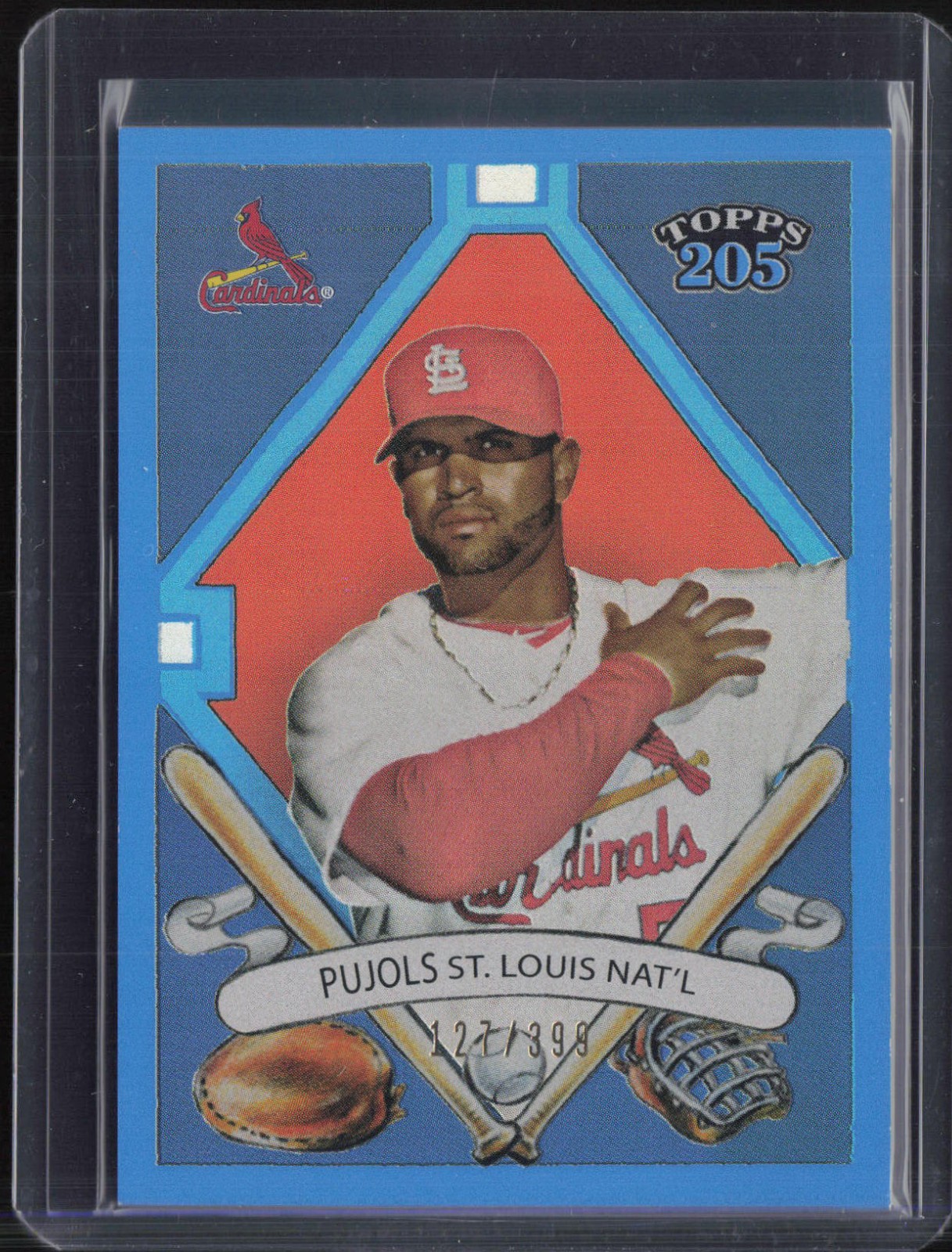 2010 Topps Tribute Topps 205 Blue Refractor #87 Albert Pujols /399