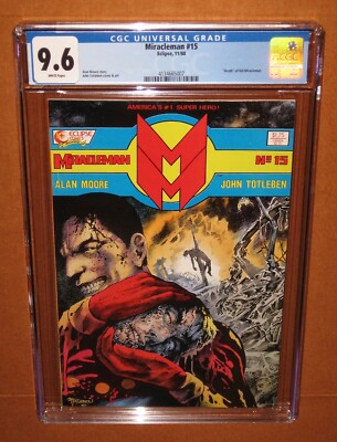 Miracleman #15 CGC 9.6 White pages Eclipse 12 pix INSURED! Combined Shipping!