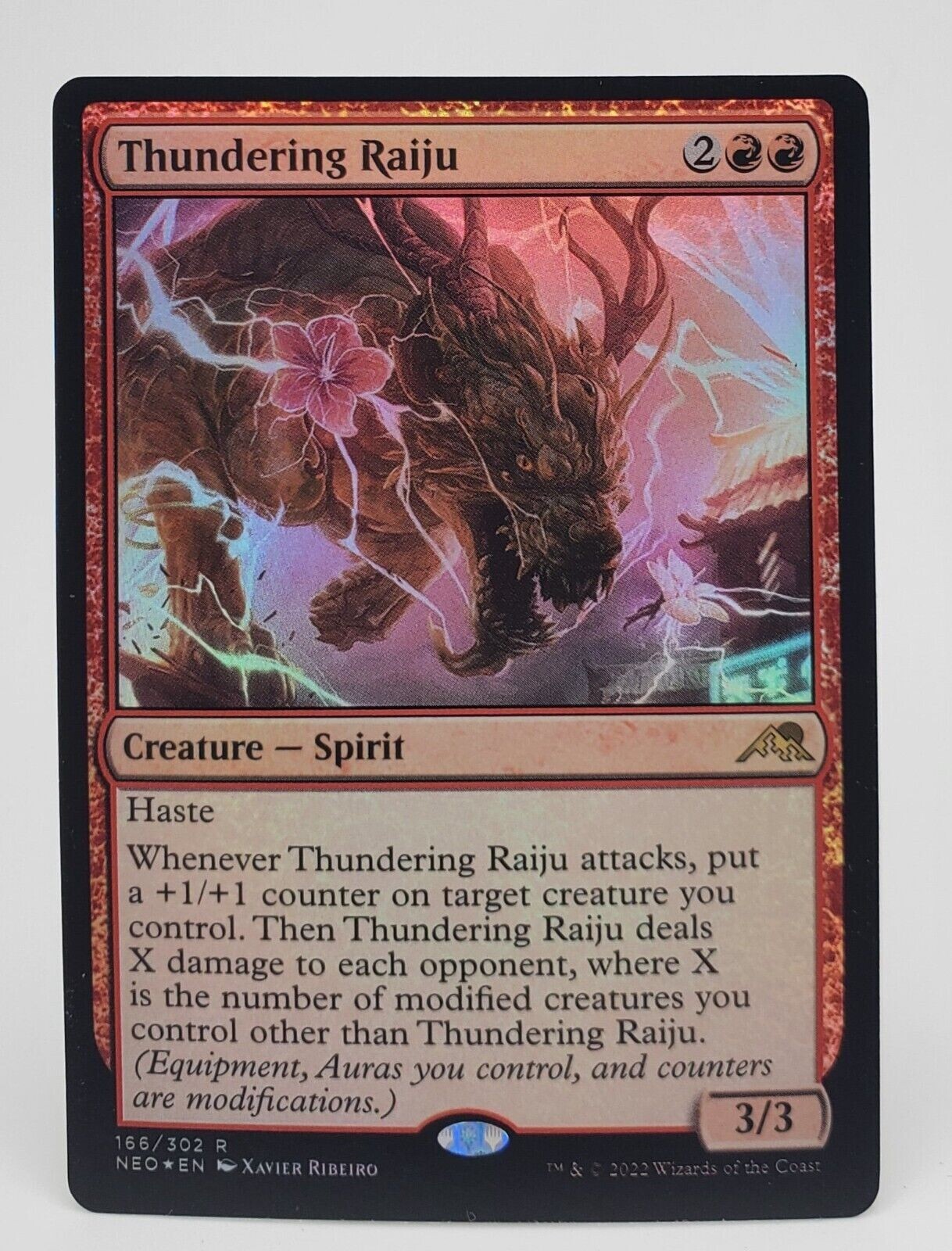 Thundering Raiju - Foil R MTG Kamigawa: Neon Dynasty M/NM | eBay