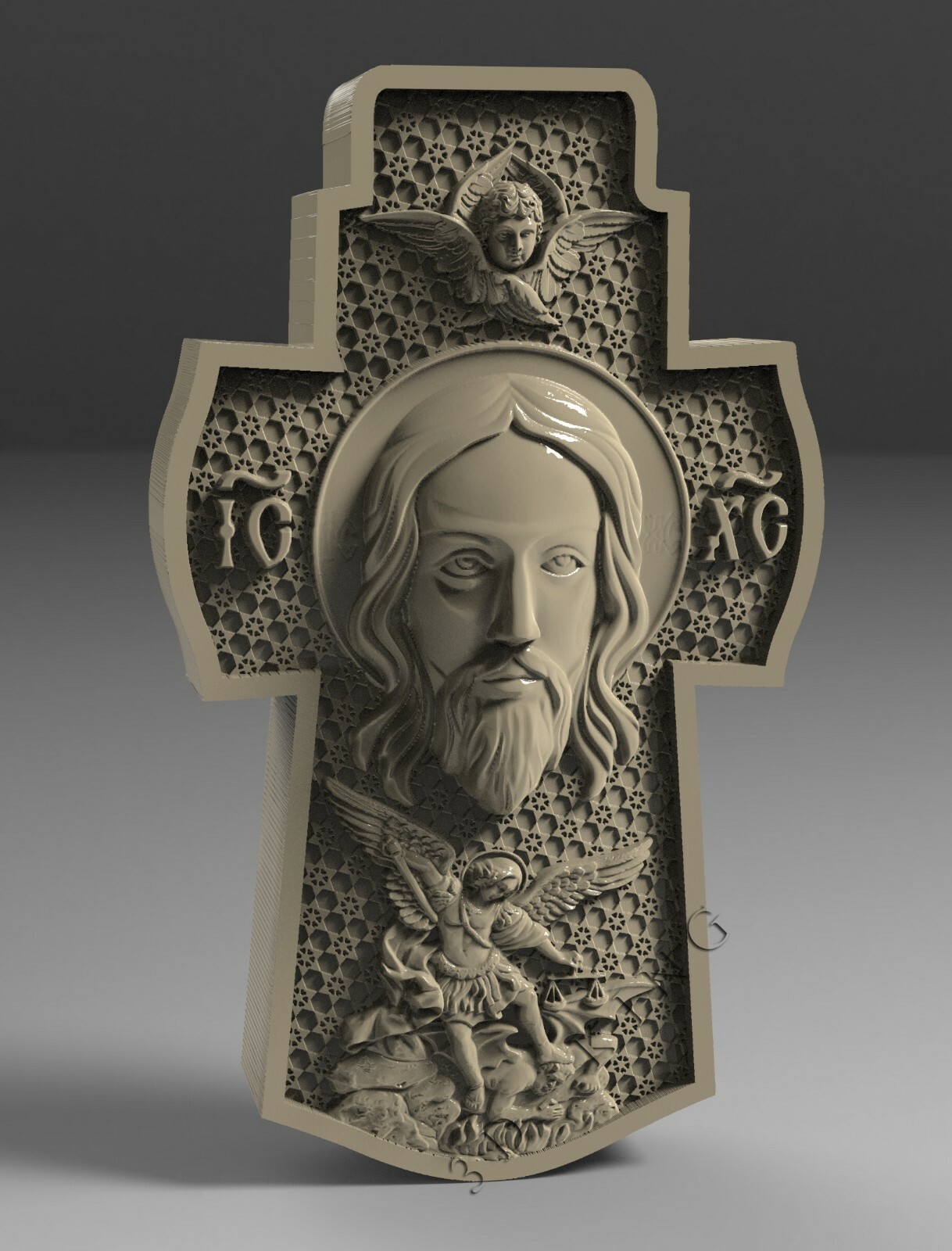 9 Pcs 3D STL Models CROSS & JESUS 2 for CNC Router Aspire Artcam 3D Printer