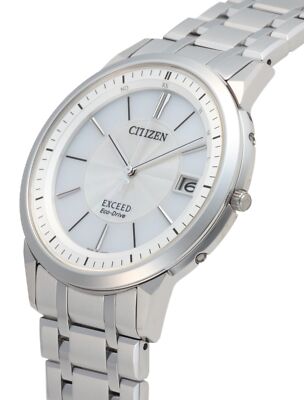 Pre-owned Citizen Exceed Eco-drive Ebg74-5023 Solar Men Watch Made In Japan Titanium