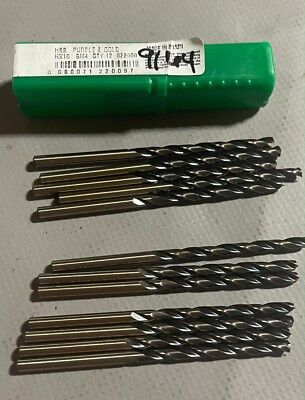 Precision Twist Drill HX10 9/64 Purple and Gold General Purpose - Pack of 12
