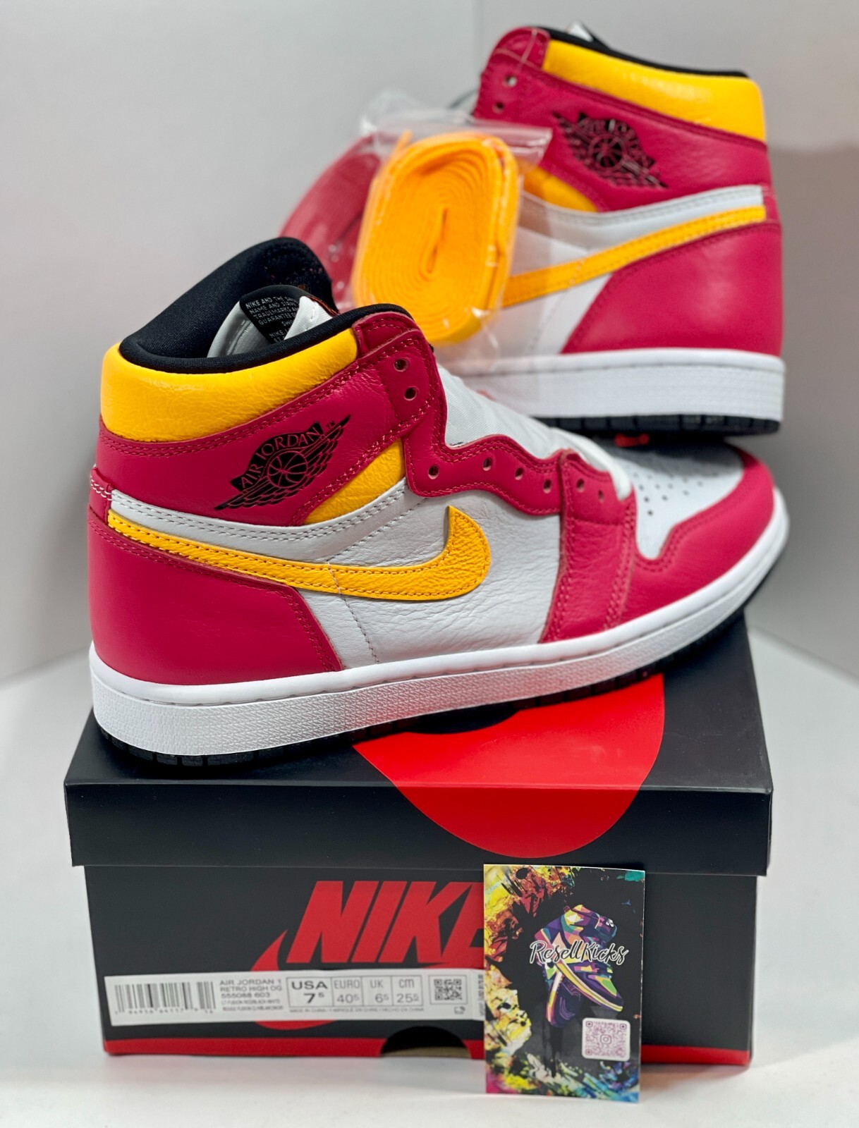 シューズ(男性用) Nike Air Jordan 1 Light fusion Red Nike Air Jordan 1 Light Fusion Red 2021 Size 9.5 (Watch The