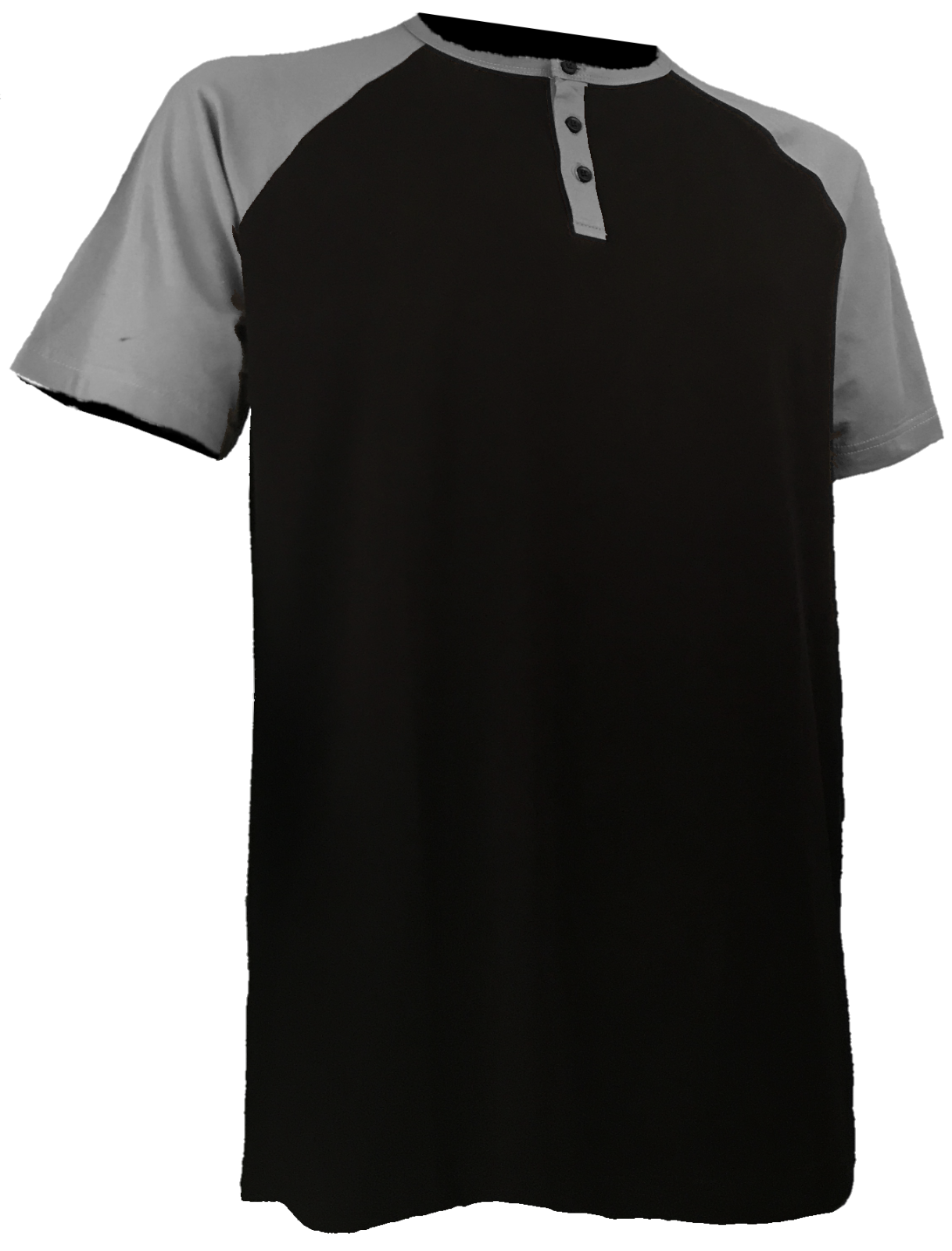 Styllion Big and Tall  - Men's Raglan Henley Baseball Shirts - Heavy Weight RHSS