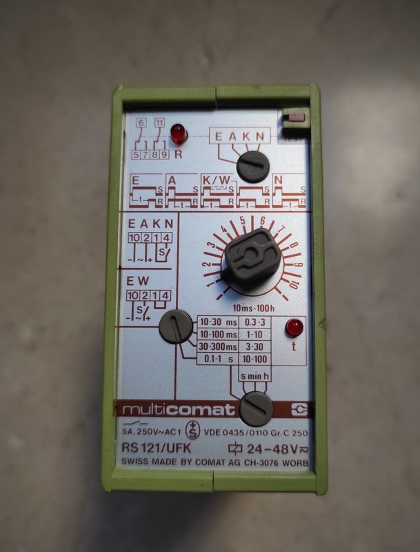 Rele Temporizateur 10 Ms ... 100 H. Multicomat Rs 121/Ufk