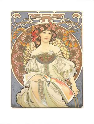 Alphonse Mucha リトグラフ 1898年製作 ミッシャ財団監修版 Alphonse Mucha リトグラフ 1898年制作 ミッシャ財団監修版