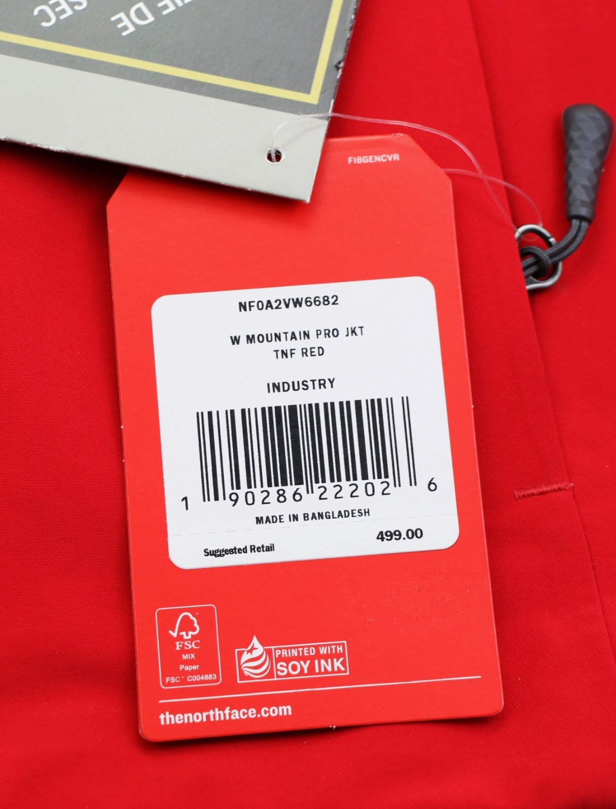 Pre-owned The North Face Women's Mountain Pro Jacket Gore-tex Tnf Red Sizes Xs S M L