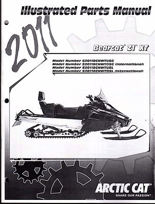 2011 ARCTIC CAT SNOWMOBILE BEARCAT Z1 XT PARTS MANUAL P/N 2258-791  (739)