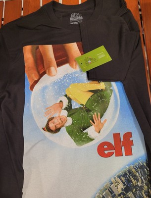 Elf The Movie Will Ferrell Snow Globe Ripple Junction Shirt Brand NEW Adult M