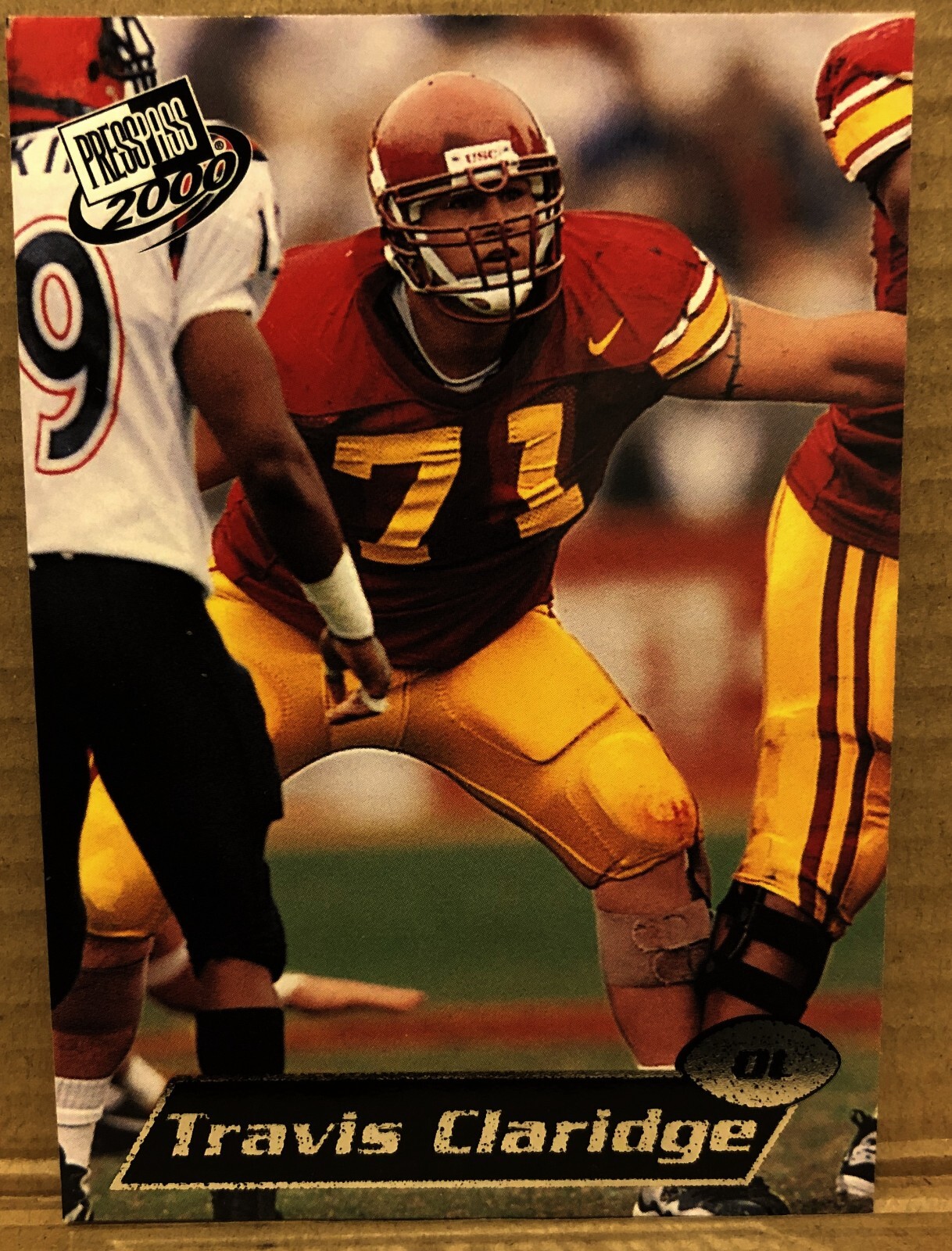 TRAVIS CLARIDGE(ATLANTA FALCONS)2000 PRESS PASS SILVER