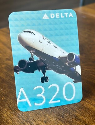 Delta Airlines Aircraft Pilot Trading Card 2016 Airbus A320 No. 46