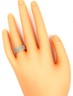 Diamond & 9ct White Gold Dress Ring Fine Statement Wedding Jewellery Size P-4.JPG