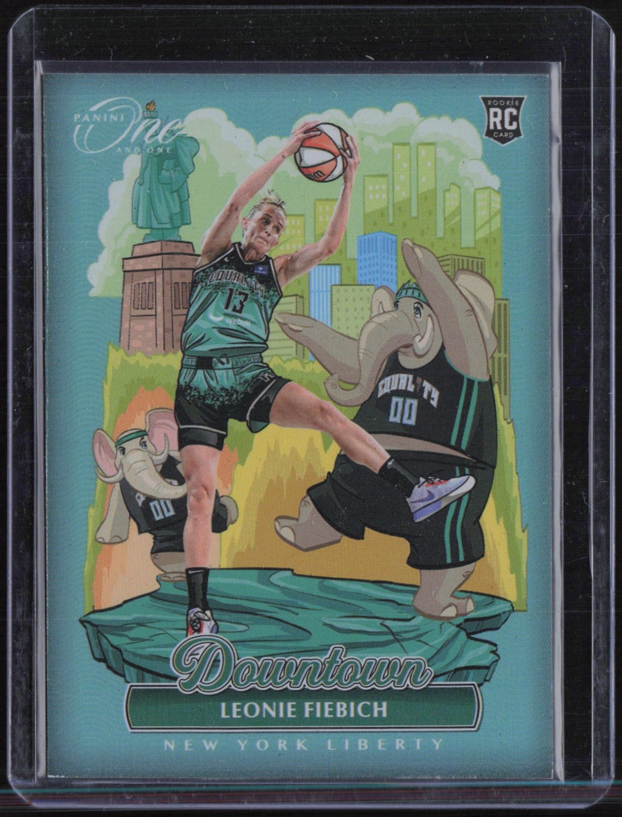 2024 Panini One And One Instant Downtown #9 Leonie Fiebich RC Rookie