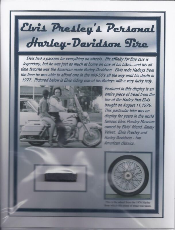 Elvis Presley Personal Owned Used Harley Davidson Tire Tread - Jay Leno