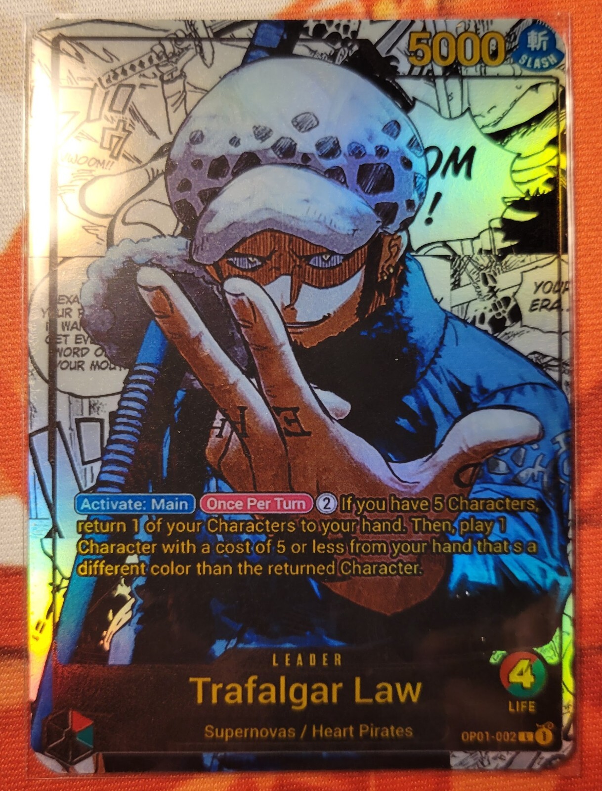 匿名配送　 Lao Targaワンピース P-086 Trafalgar Law Card | One Piece Card Game