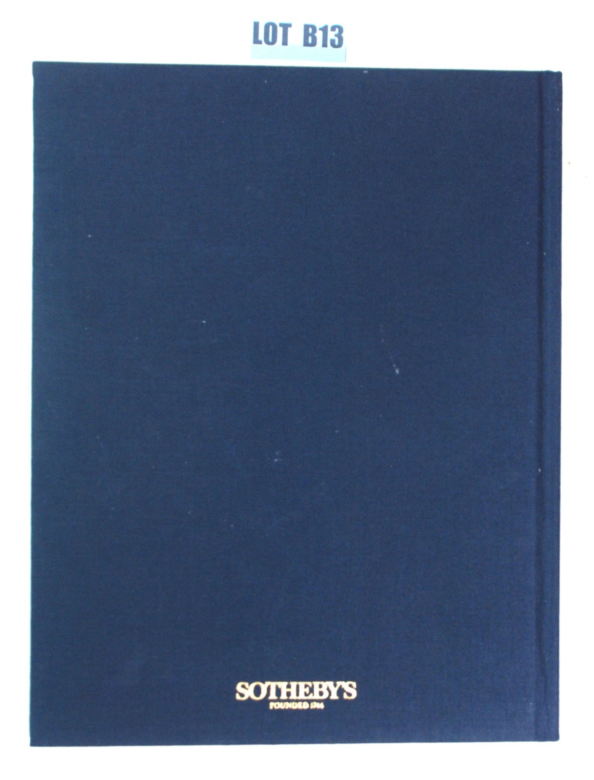 Sothebys Collection Guy Du Boisrouvray Auction Book 1989 Hardcover Lot B13
