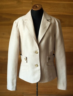 Light gray linen jacket women's mexx, size l, xl