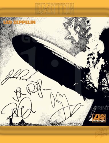 LED ZEPPELIN ALBUM #1 SIGNED AUTOGRAPH SIGNATURE 8.5X11 PHOTO PICTURE REPRINT