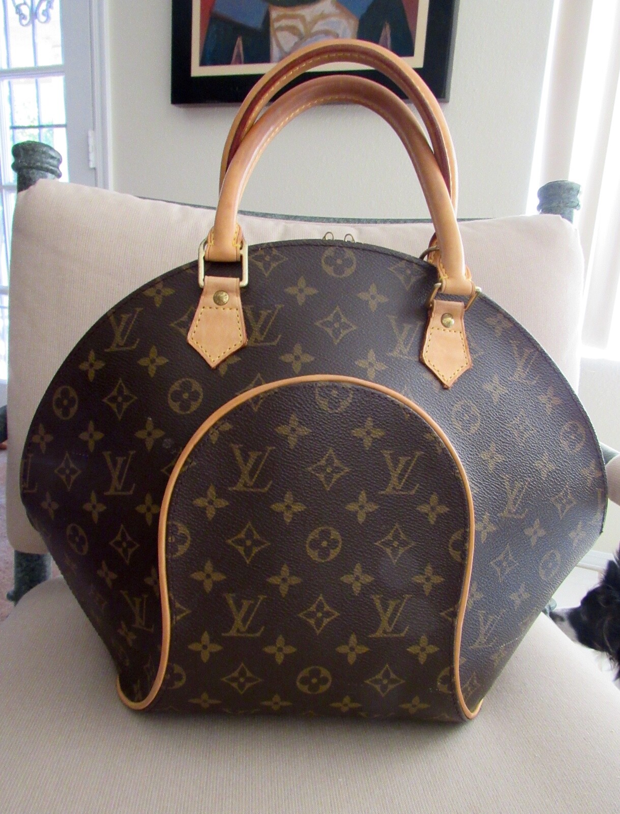 【希少】 LOUIS VUITTON LV Monogram Ellipse MM ハンドバッグ 100% AUTH. Louis Vuitton Monogram Ellipse Mm Handbag