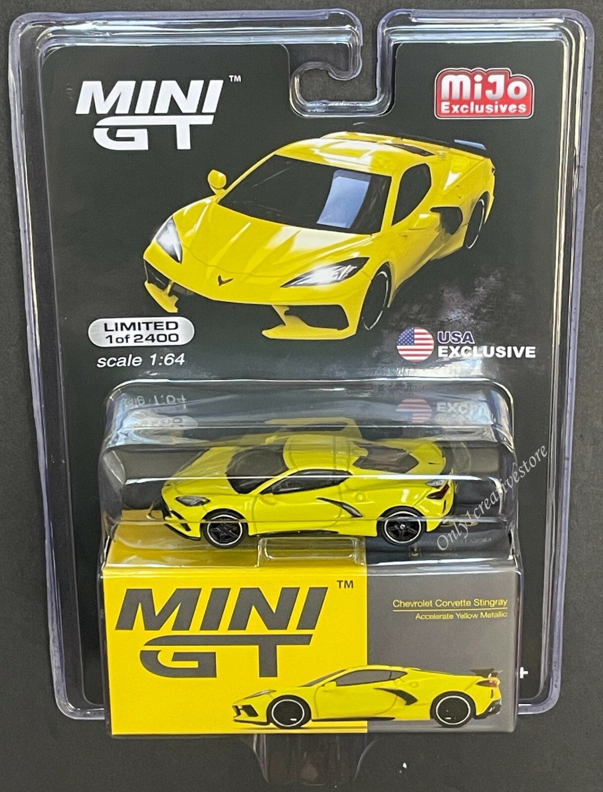 ミニカー MINI GT Chevrolet Corvette Stingray 150 Chase! Mini GT 1:64 2020 Chevrolet Corvette C8 Stingray