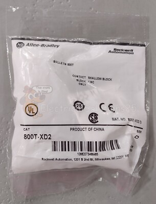New Allen Bradley 800T-XD2 Contact Block - Free Shipping