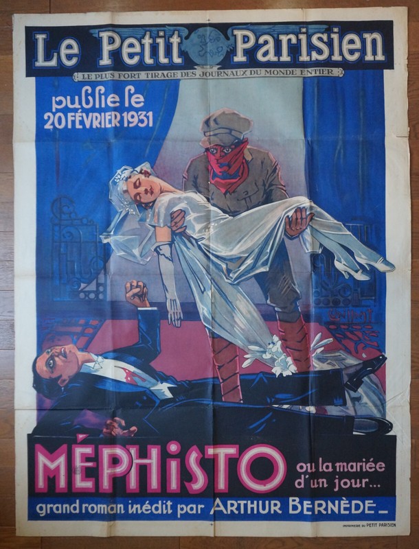 Mephisto Affiche  Roman Arthur Bernede Policier Film 1931 Jean Gabin