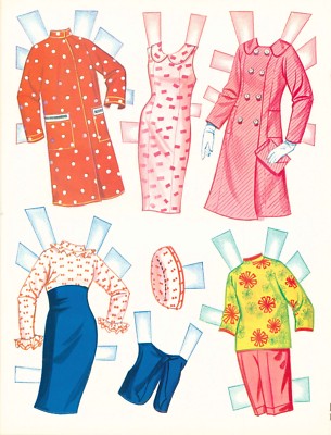 VINTGE 1966 MEET FRANCIE BARBIE MOD COUSIN PAPER DOLL ~ LASER REPRO~ORG SZ UNCUT