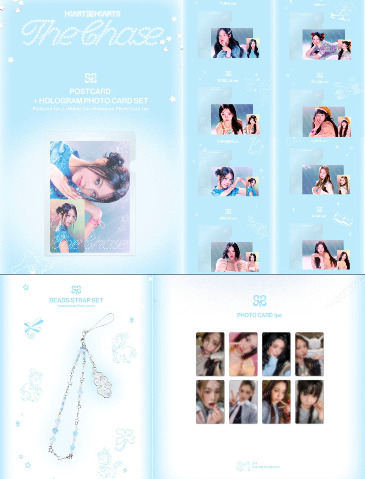 Hearts2Hearts H2H x The Chase MD SM SHOP STORE photocard set strap