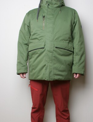 Pre-owned 686 Transit Parka Jacket (l) Surplus Green M1wlay04-spgr