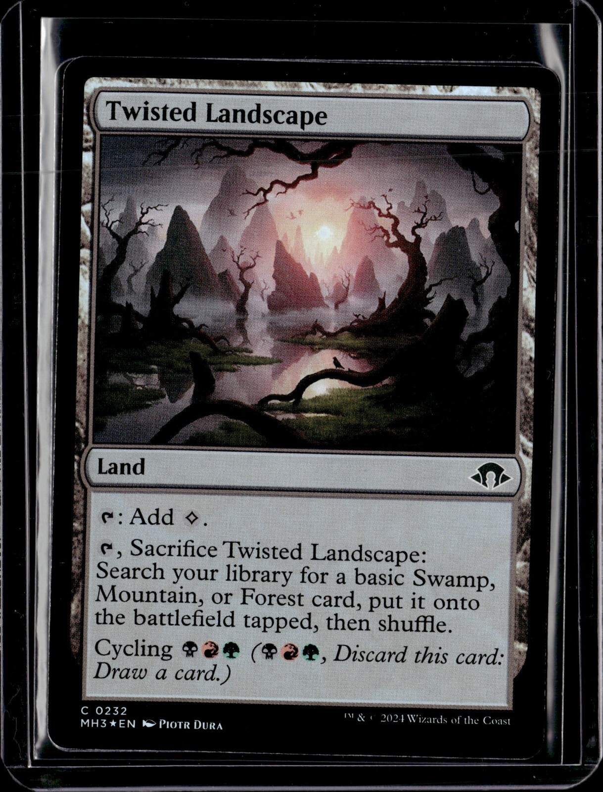 Twisted Landscape - 232 - Foil - MH3 - NM - MTG Magic the