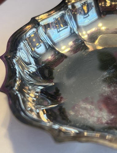 CHIPPENDALE INTERNATIONAL SILVER COMPANY NUT AND CANDY BOWL 5 1/2”