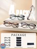 HEEYYOK Women Reading Glasses 4 Pack 3.0 Cateye Readers Glasses Reading Comfort Spring Hinge?(4 Pack Color-C3, 3.00, x)