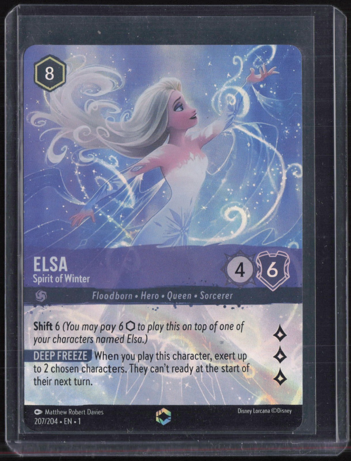 2023 Disney Lorcana Spirit Of Winter Enchanted #207 Elsa
