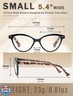 HEEYYOK Women Reading Glasses 4 Pack 3.0 Cateye Readers Glasses Reading Comfort Spring Hinge?(4 Pack Color-C3, 3.00, x)
