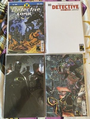 Detective Comics #1,000 mixed lot, 4 comics, 1st appearance Arkham Knight
