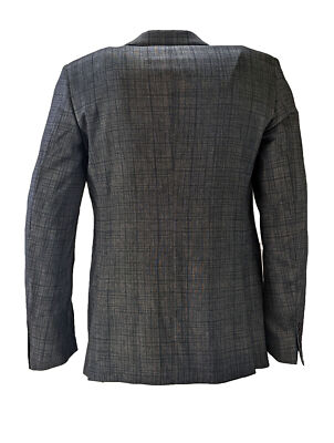 Pre-owned John Varvatos Men's Virgin Wool Indigo Heather Blazer $1398