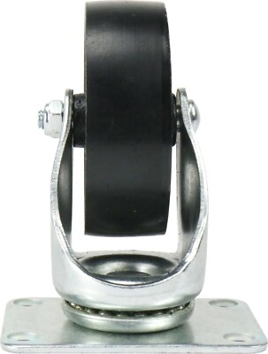 4-Pc. 3-1/2" 350-lb Capacity All-Steel Wide Wheel Swivel Top Plate Casters