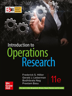 Introduction to Operations Research (SIE) 11th Edition By Frederick S. Hillier