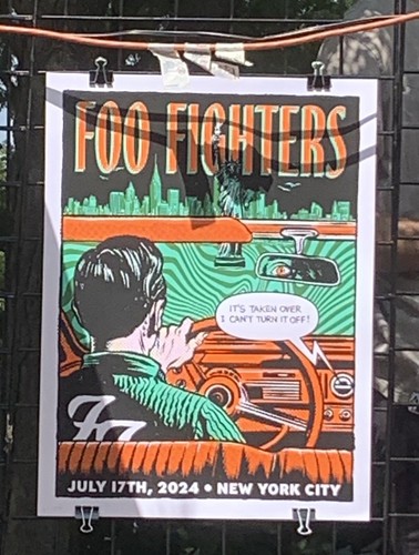 Twenty Flight Rock ポスター BLINK 182 FOIL POSTER CITI FIELD METS QUEENS NYC 7/21/2024