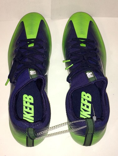Nike Vapor Untouchable Pro PF Football Cleats Green/Blue Size 16 839924-329 NEW!