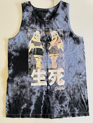 Foureyes Seishi Tank Top Mens Shirt Tie-dye Blue Medium