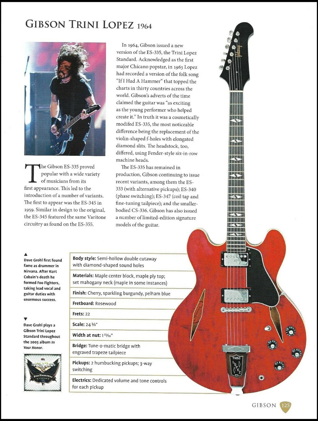 Duane Allman Gibson Les Paul Goldtop + Dave Grohl Trini Lopez guitar article