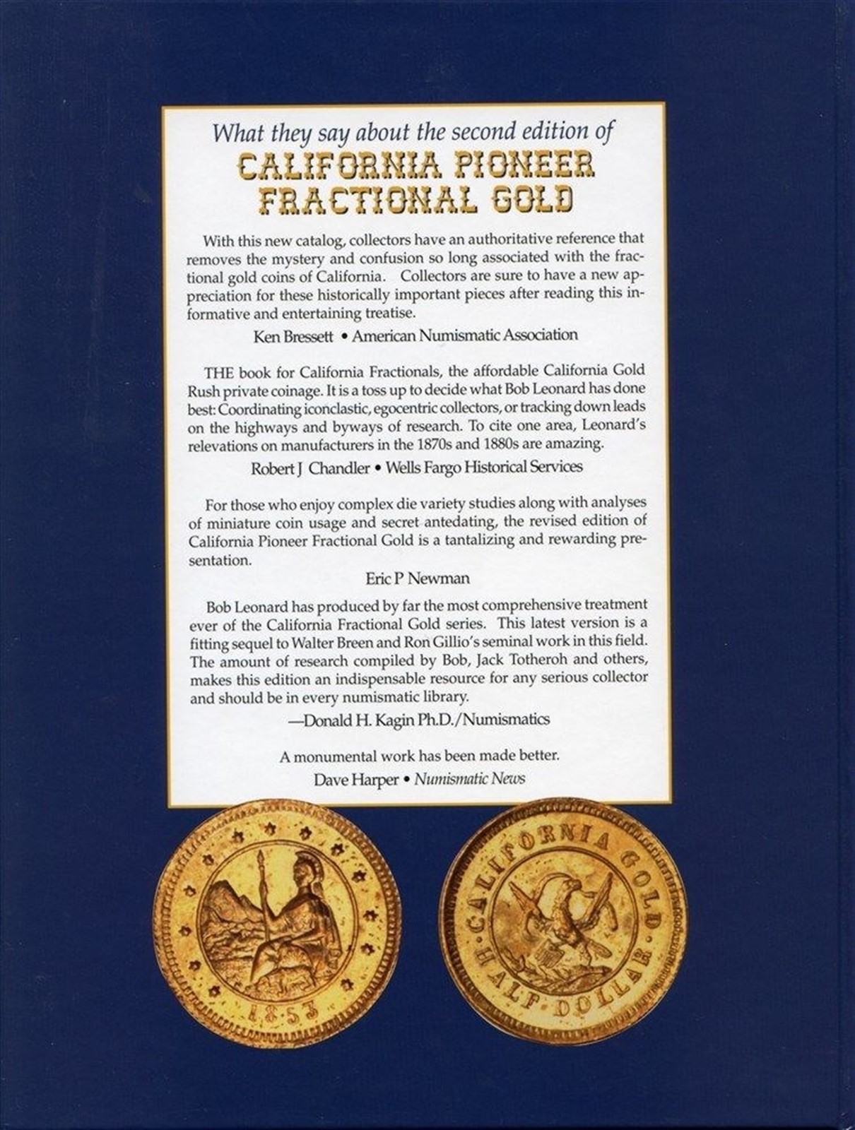 Scarce Breen Gillio Book NEW Soft Bound / California Fractional Gold / Last One!