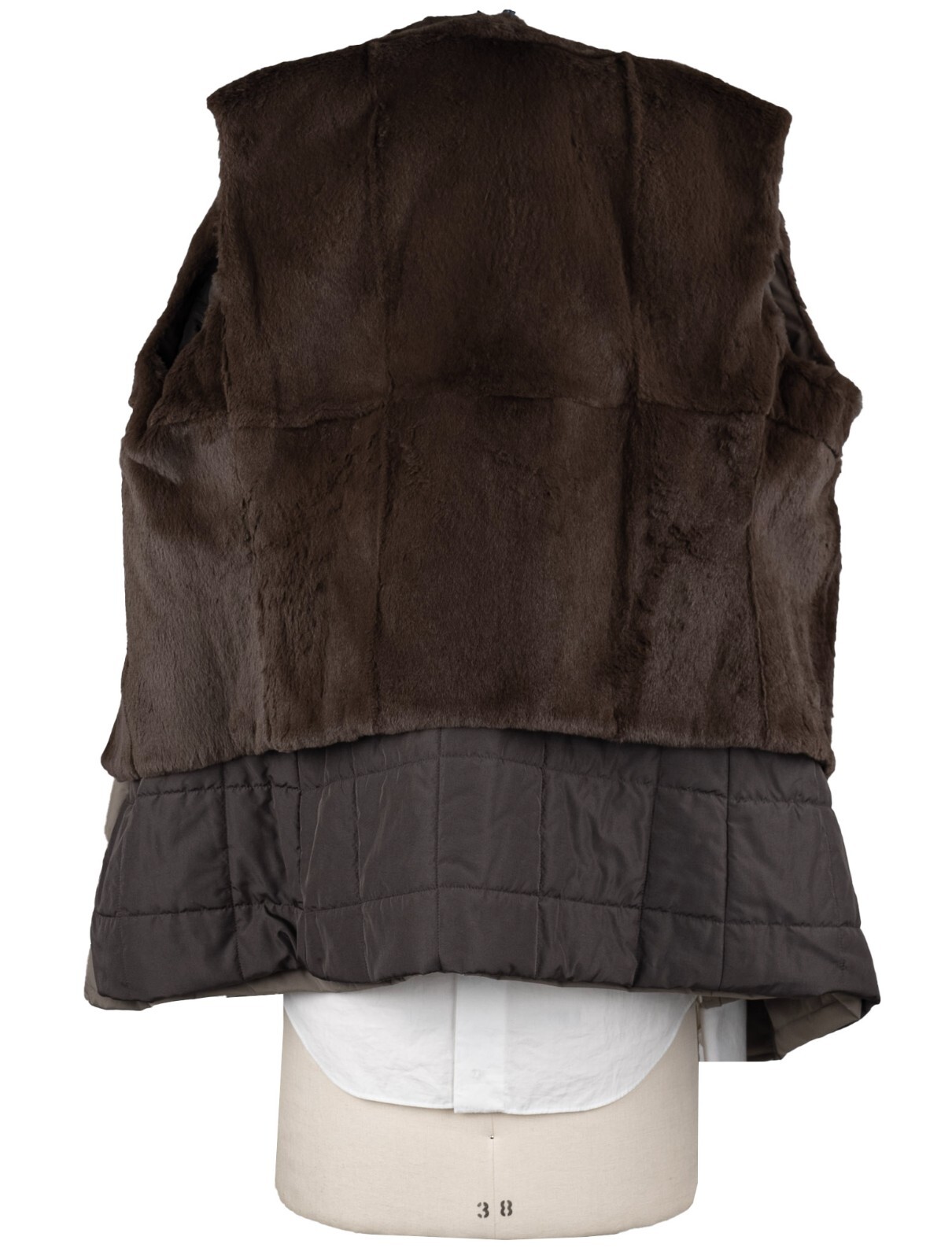 Pre-owned Barba Napoli Coat Pu With Lapin Fur Size 42 Us 52 Eu Bncx5 In Traupe