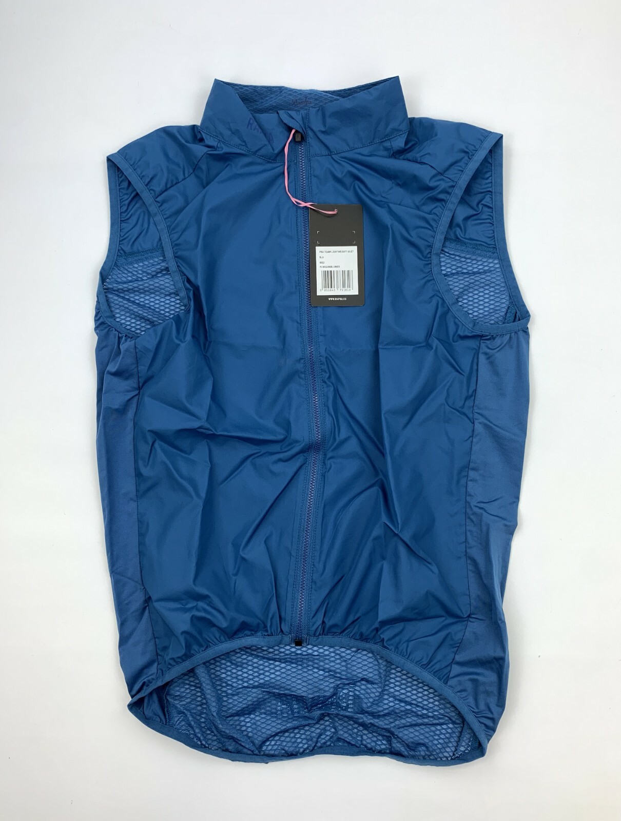 New RAPHA Pro Team Lightweight Gilet Blue Size Medium Cycling Vest